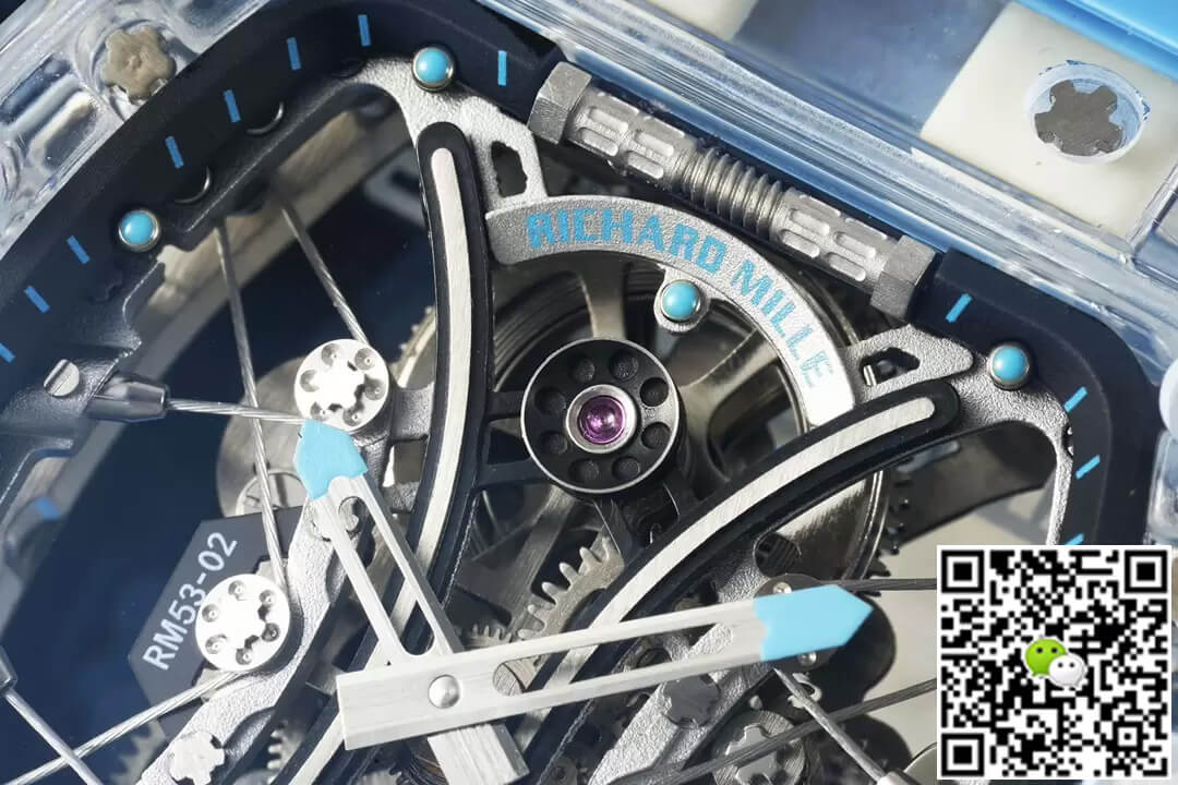 Richard Mille RM053-02 Tourbillon RM Factory Blue Rubber Strap