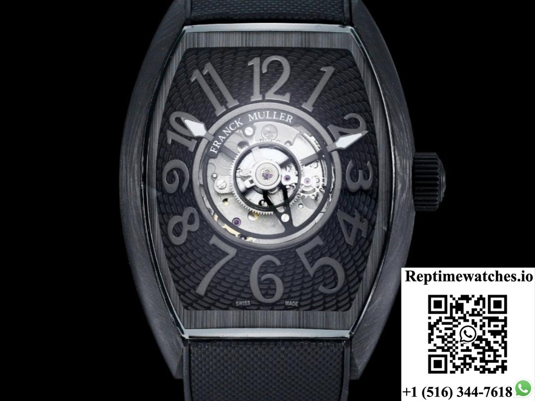 Franck Muller V45 NEW Factory Tourbillon Black Bezel