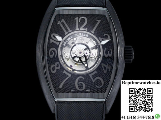 Franck Muller V45 NEW Factory Tourbillon Black Bezel