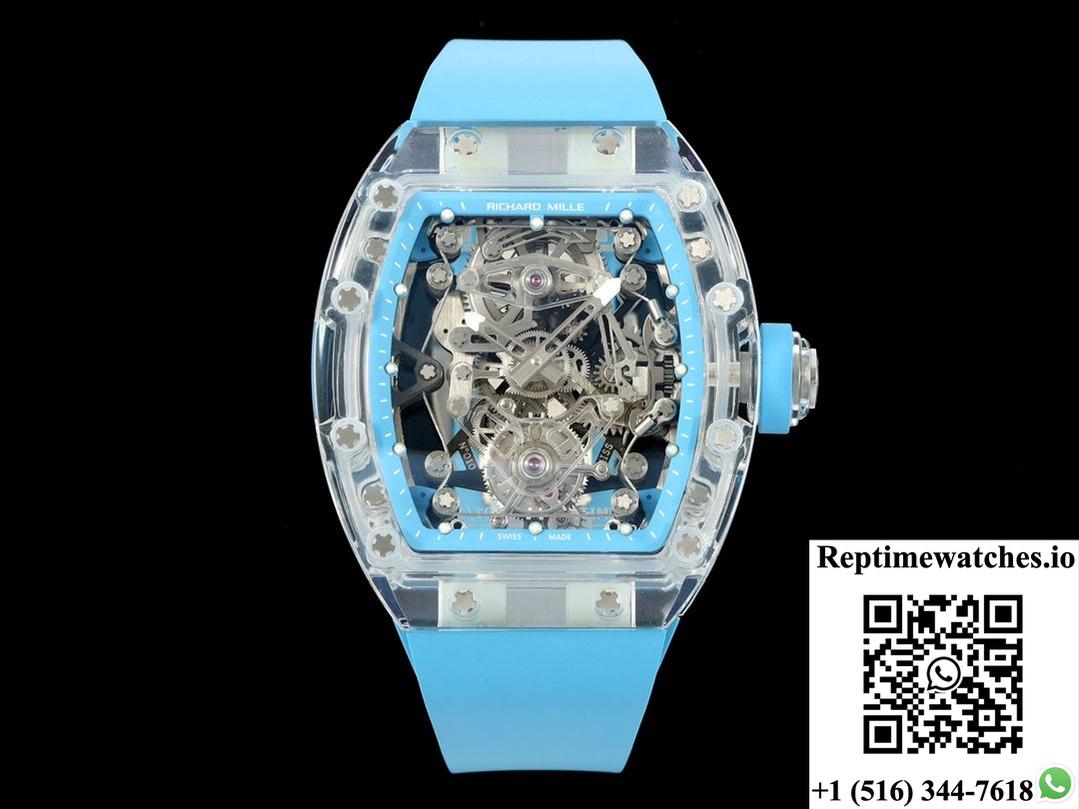 Richard Miller RM56-02 RM Factory Tourbillon Blue Rubber Strap