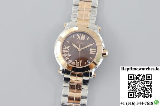 Chopard HAPPY DIAMONDS 278488-9003 YF Factory Two-tone Strap