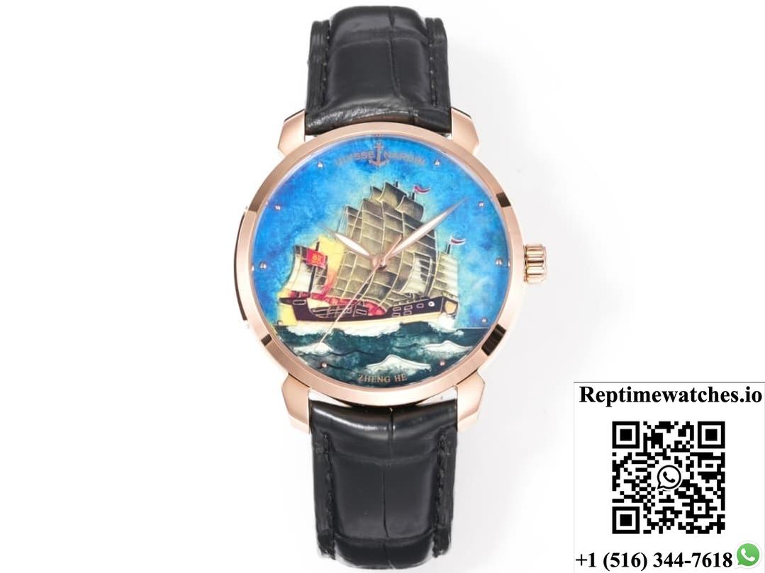 Ulysse Nardin Classico 111-2-Zhenghe Fl Factory See-Through Case Back-Rep Time Watches