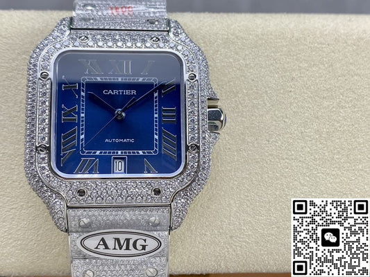 Cartier Santos WSSA0010 AMG factory Roman numerals