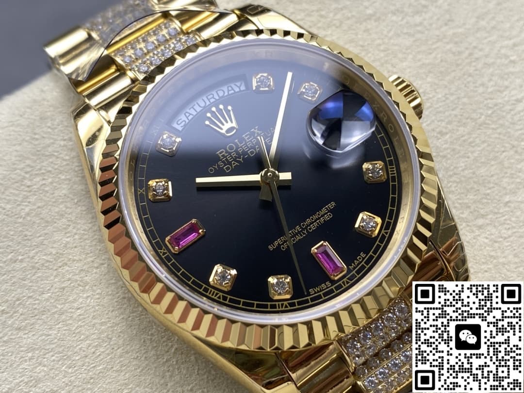 Rolex Day-Date M118238-0405 8+ factory solid case back