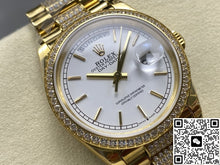 Rolex Day-Date M128348rbr-0048 8+ Factory Bar Hour Markers