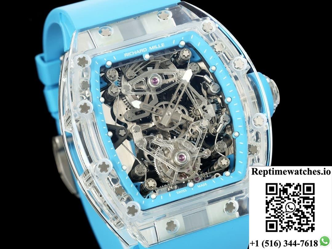 Richard Miller RM56-02 RM Factory Tourbillon Blue Rubber Strap