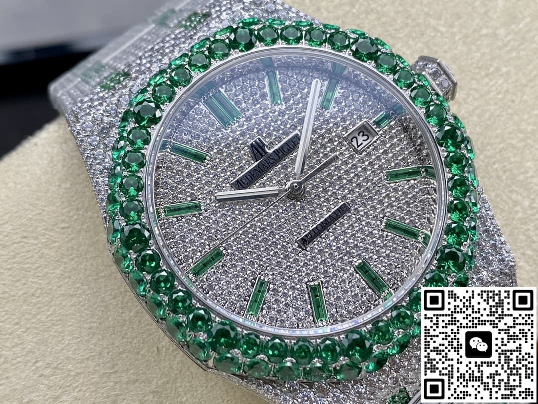 Audemars Piguet Royal Oak 15400ST.013 AMG factory full diamond case