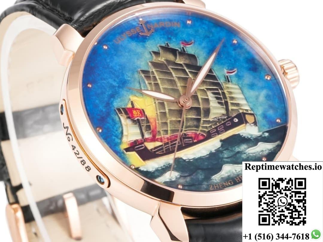 Ulysse Nardin Classico 111-2-Zhenghe Fl Factory See-Through Case Back-Rep Time Watches