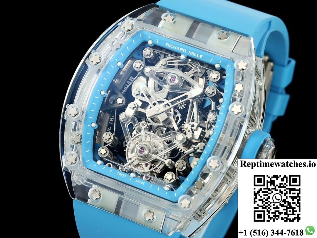 Richard Miller RM56-02 RM Factory Tourbillon Blue Rubber Strap