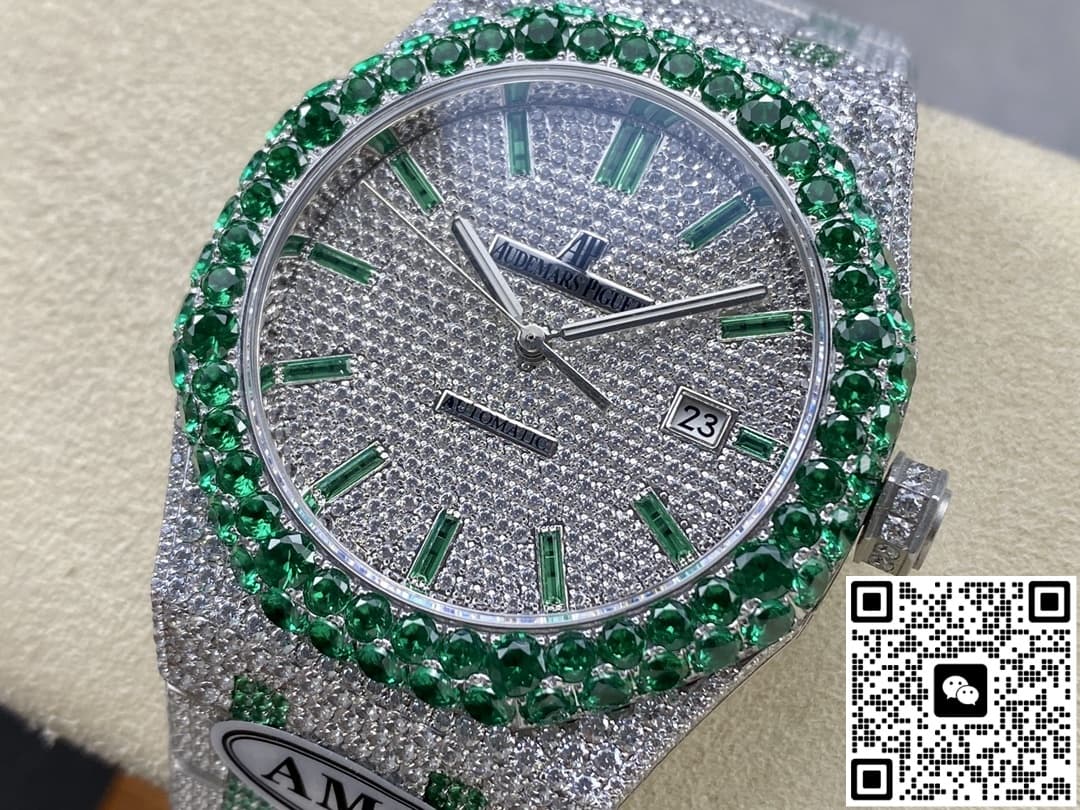 Audemars Piguet Royal Oak 15400ST.013 AMG factory full diamond case