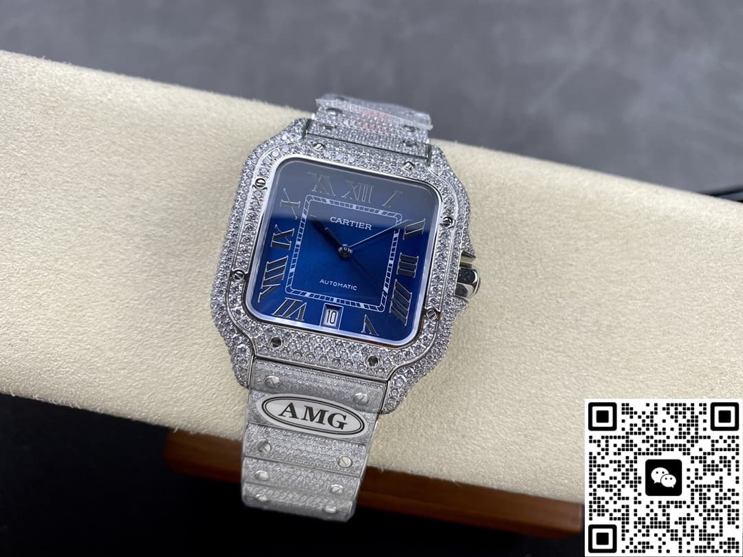 Cartier Santos WSSA0010 AMG factory Roman numerals