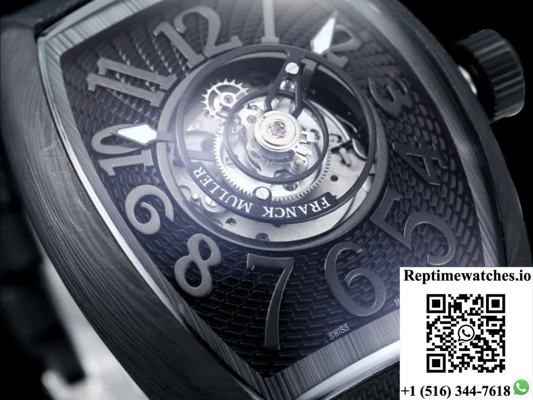 Franck Muller V45 NEW Factory Tourbillon Black Bezel