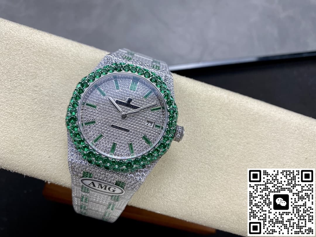 Audemars Piguet Royal Oak 15400ST.013 AMG factory full diamond case
