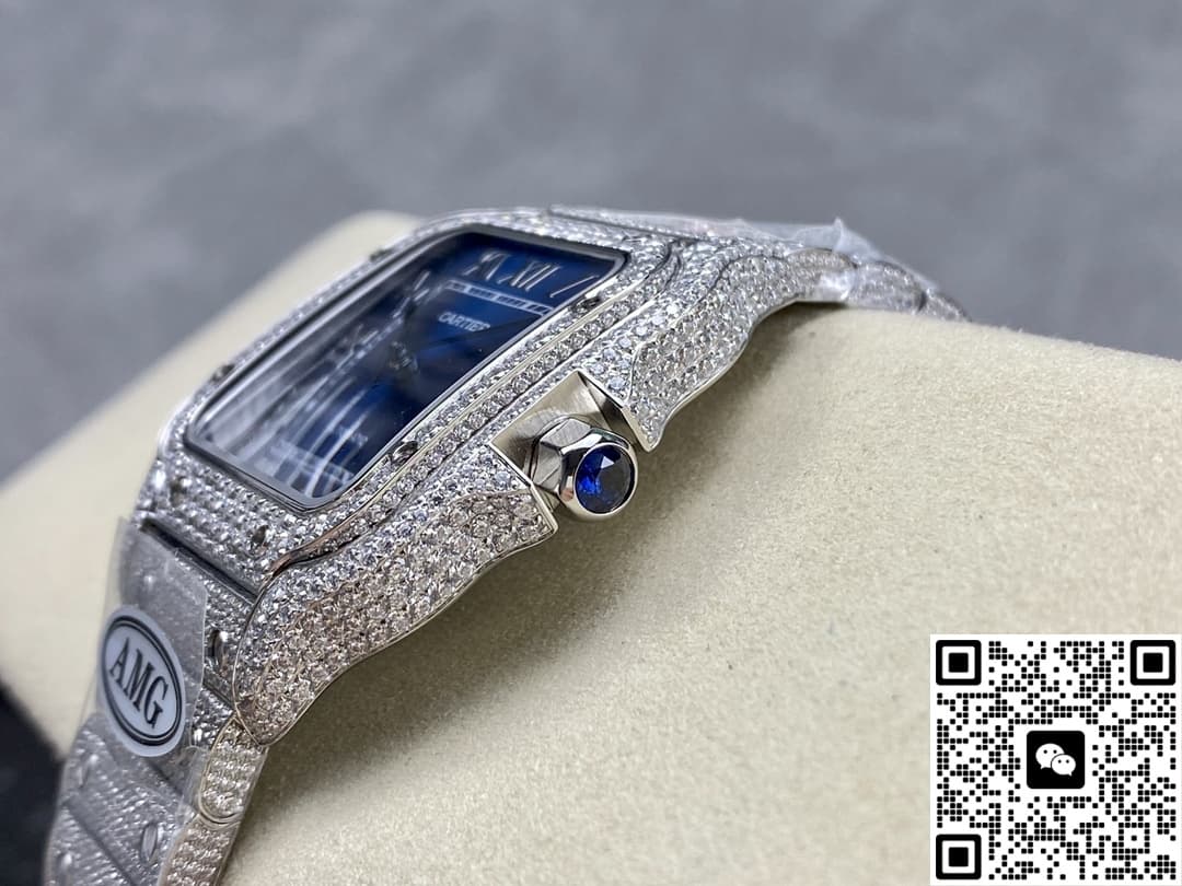 Cartier Santos WSSA0010 AMG factory Roman numerals