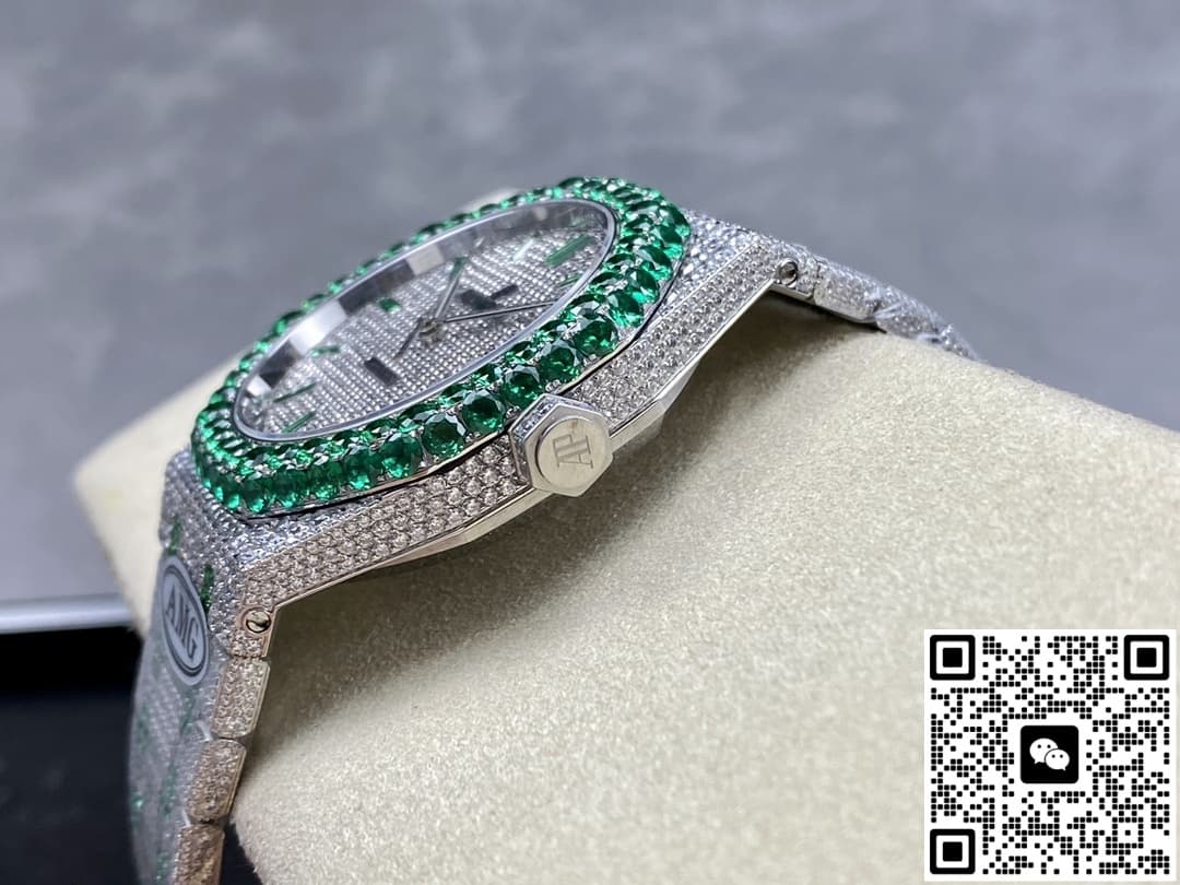 Audemars Piguet Royal Oak 15400ST.013 AMG factory full diamond case