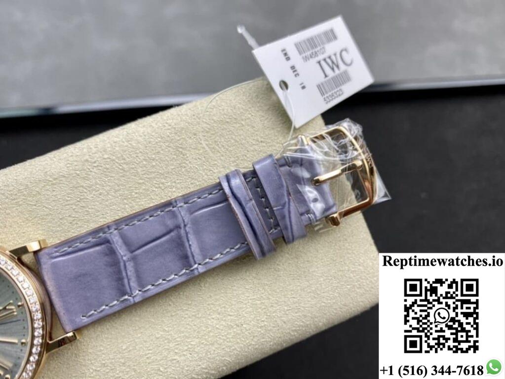 IWC PORTOFINO IW458107 V7 FACTORY ROSE GOLD CROWN