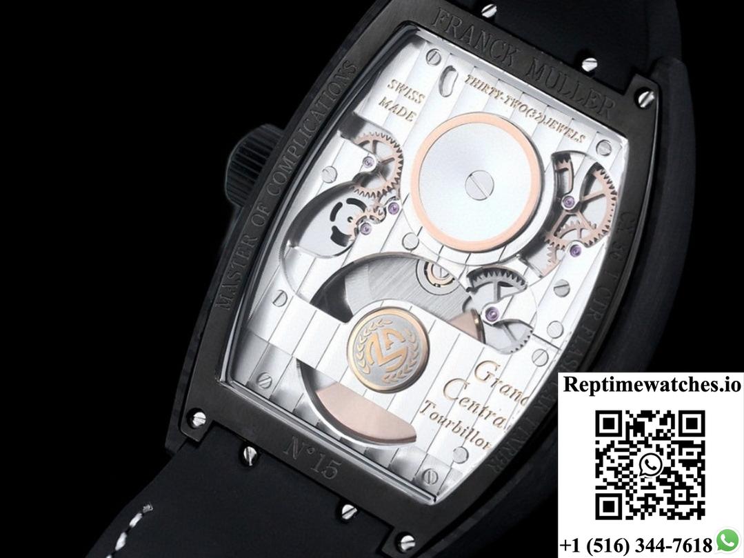 Franck Muller V45 NEW Factory Tourbillon Black Bezel