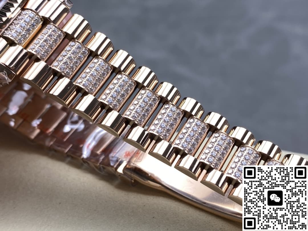 Rolex Day-Date M128235-0019 8+ factory rose gold color case