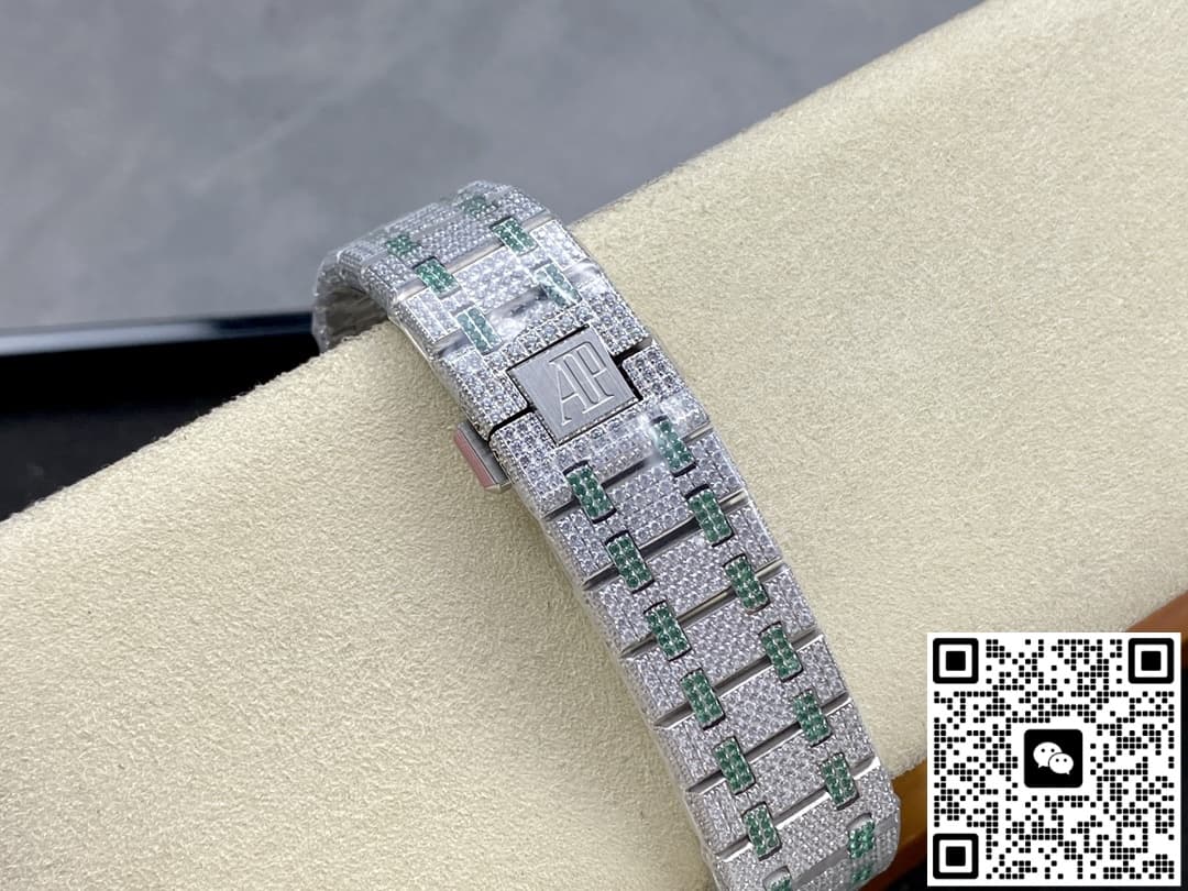 Audemars Piguet Royal Oak 15400ST.013 AMG factory full diamond case