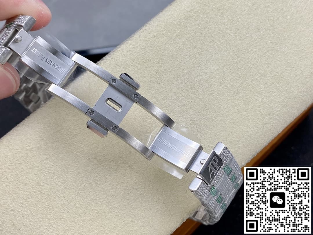 Audemars Piguet Royal Oak 15400ST.013 AMG factory full diamond case