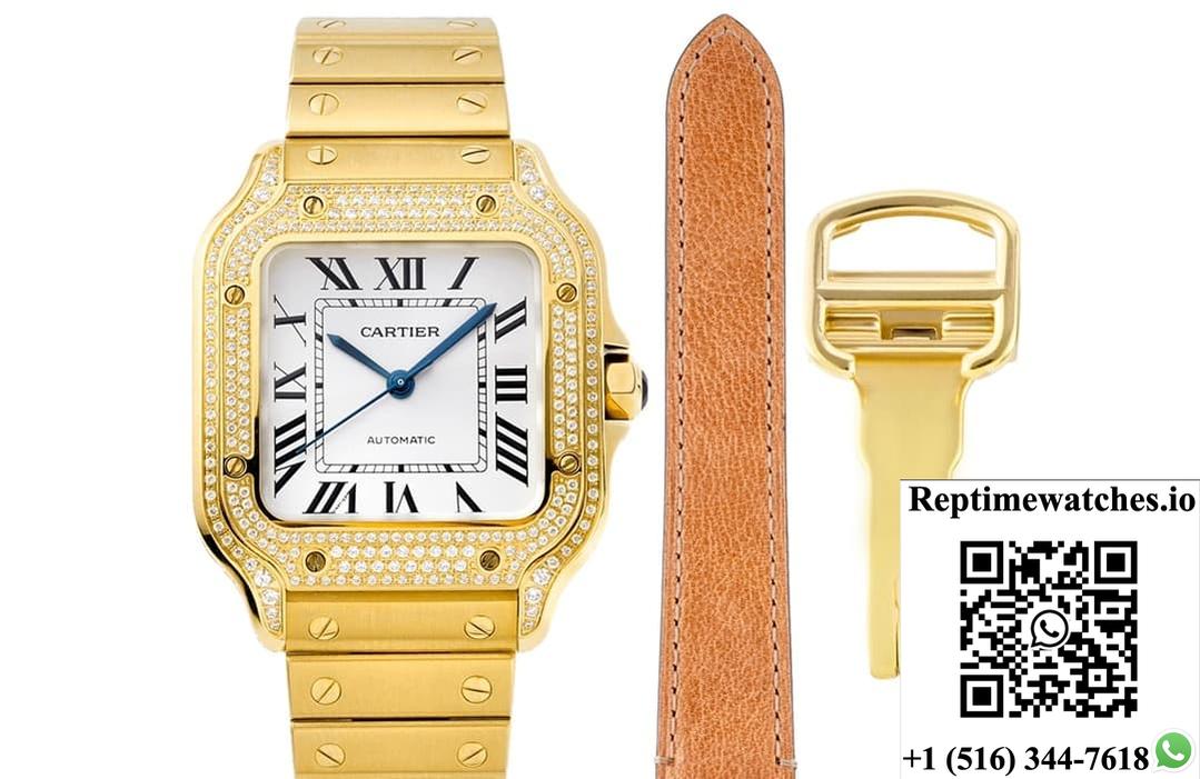 Cartier Santos WJSA0013 BV factory 35.1MM