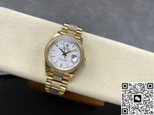 Rolex Day-Date M128348rbr-0048 8+ Factory Bar Hour Markers