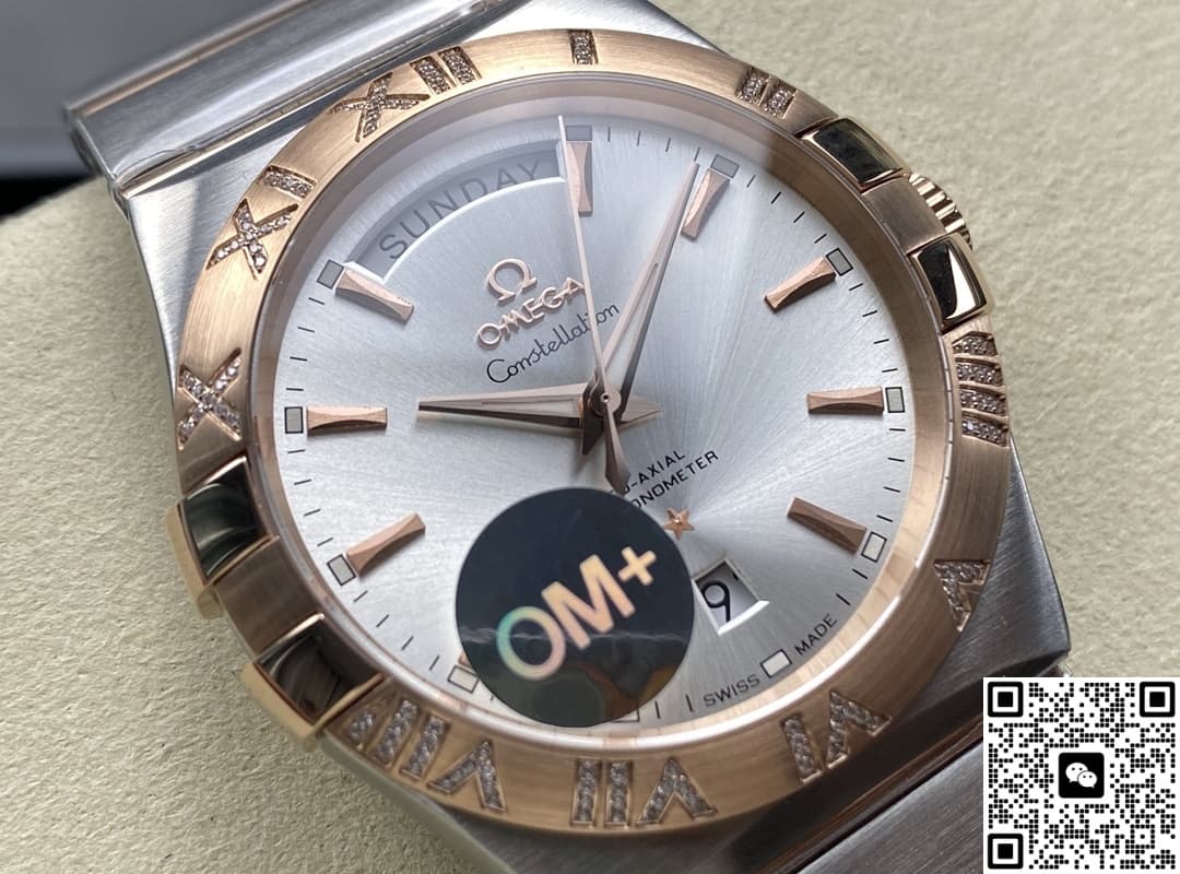 Omega Constellation 123.25.38.22.02.001 OM Factory Sapphire Glass