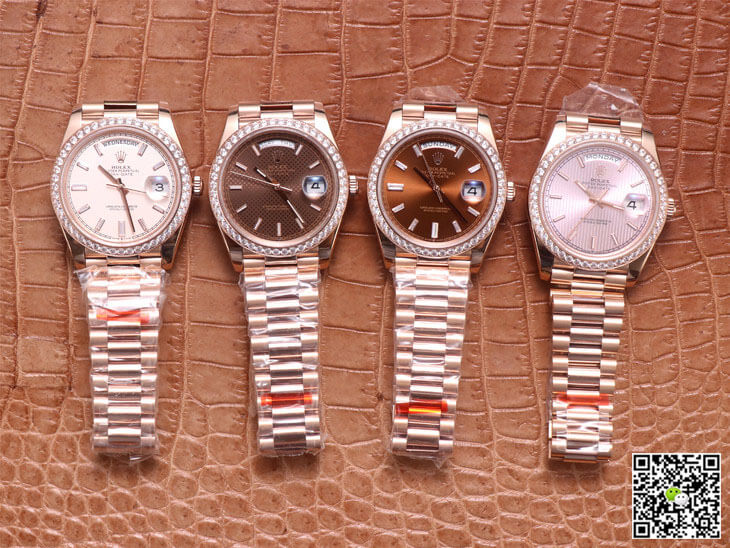 Rolex Day-Date M228345RBR-0007 EW Factory Diamond Dial