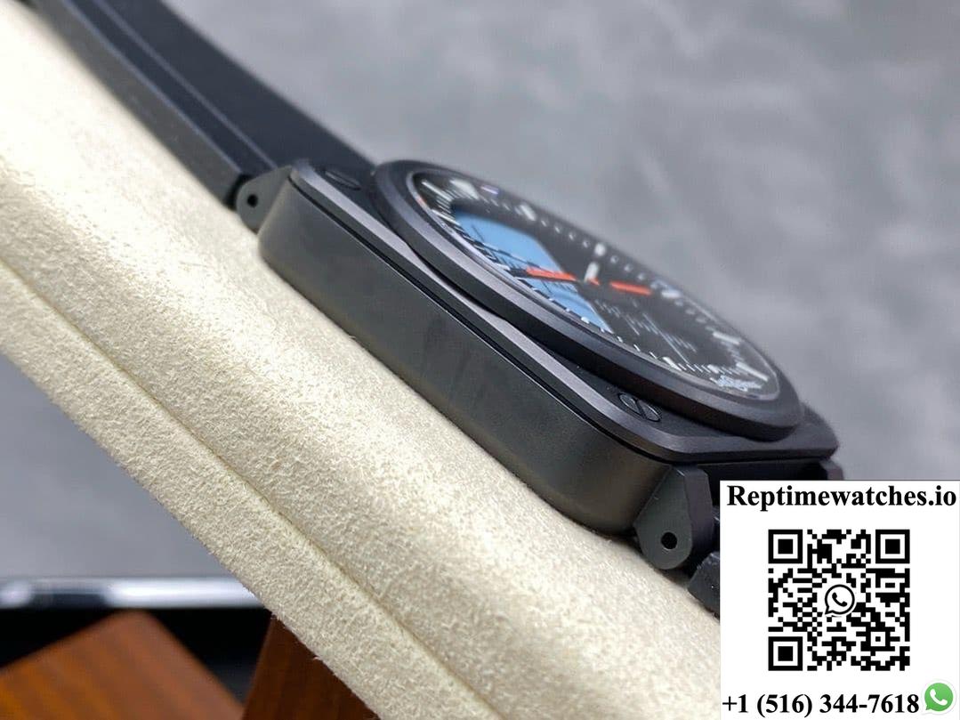 Bell & Ross Instruments Br03A-Hrz-Ce M+ Factory Rubber Strap-Rep Time Watches