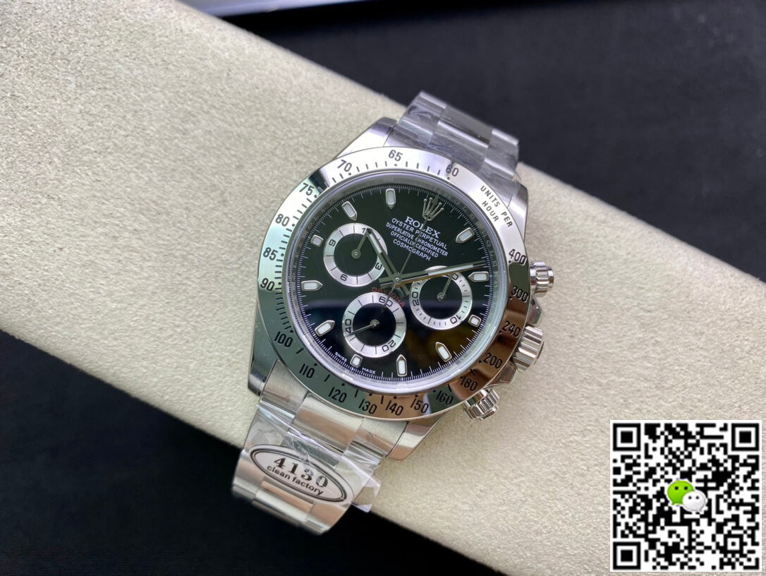 Rolex Cosmograph Daytona 116520 Clean Factory Stainless Steel Bezel