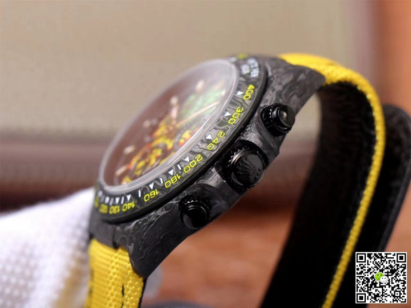 Rolex Daytona Cosmos Chronograph Carbon Fiber Edition Color Skull Dial