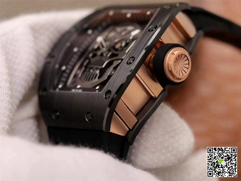 Richard Mille RM052-01 ZF Factory Black Ceramic Grey Skull Dial