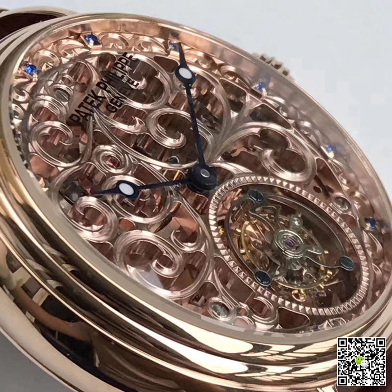 Patek Philippe Tourbillon Rose Gold Skeleton Dial