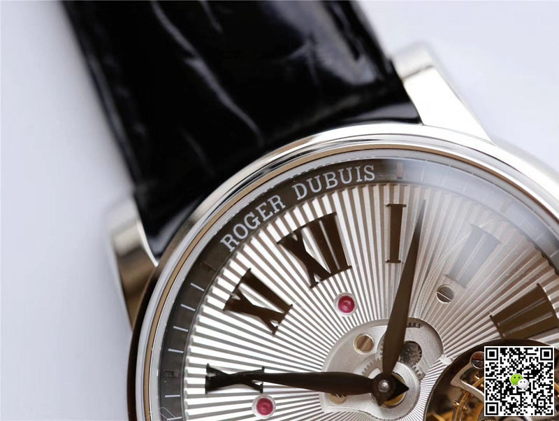 Roger Dubuis Hommage RDDBHO0562 Double Flying tourbillon JB Factory White Gold Case
