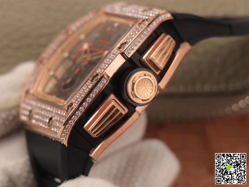 Richard Mille RM011 RG/5423 Felipe Massa KV Factory Rose Gold Diamond Bezel