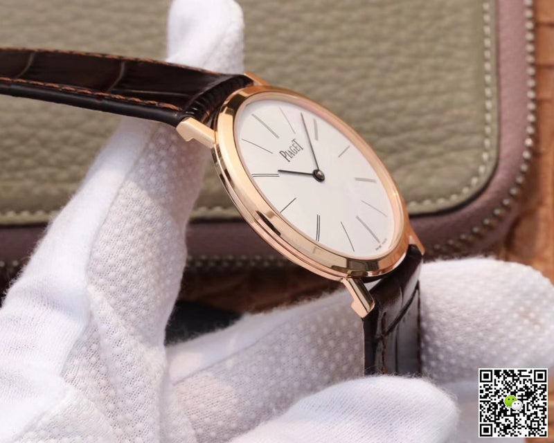 Piaget Altiplano Mecanique P10584 G0A31114 MKS Factory Rose Gold White Dial