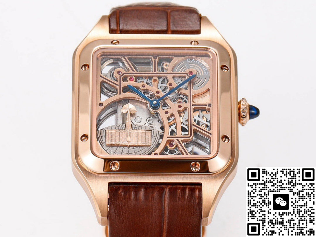 Cartier Santos WHSA0030 CLG Factory Rose Gold Buckle