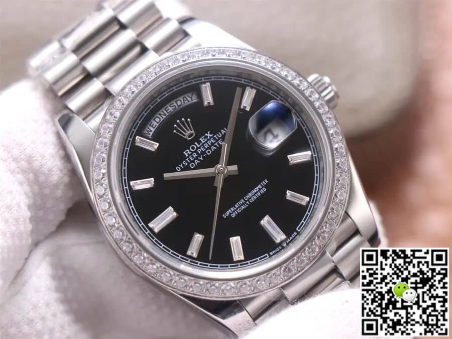 Rolex Day Date M228349RBR-0003 EW Factory Diamond Dial