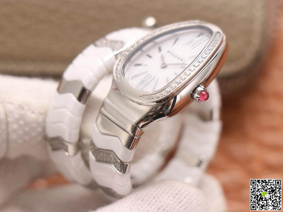 Bvlgari Serpenti BV Factory Stainless Steel Diamond Case