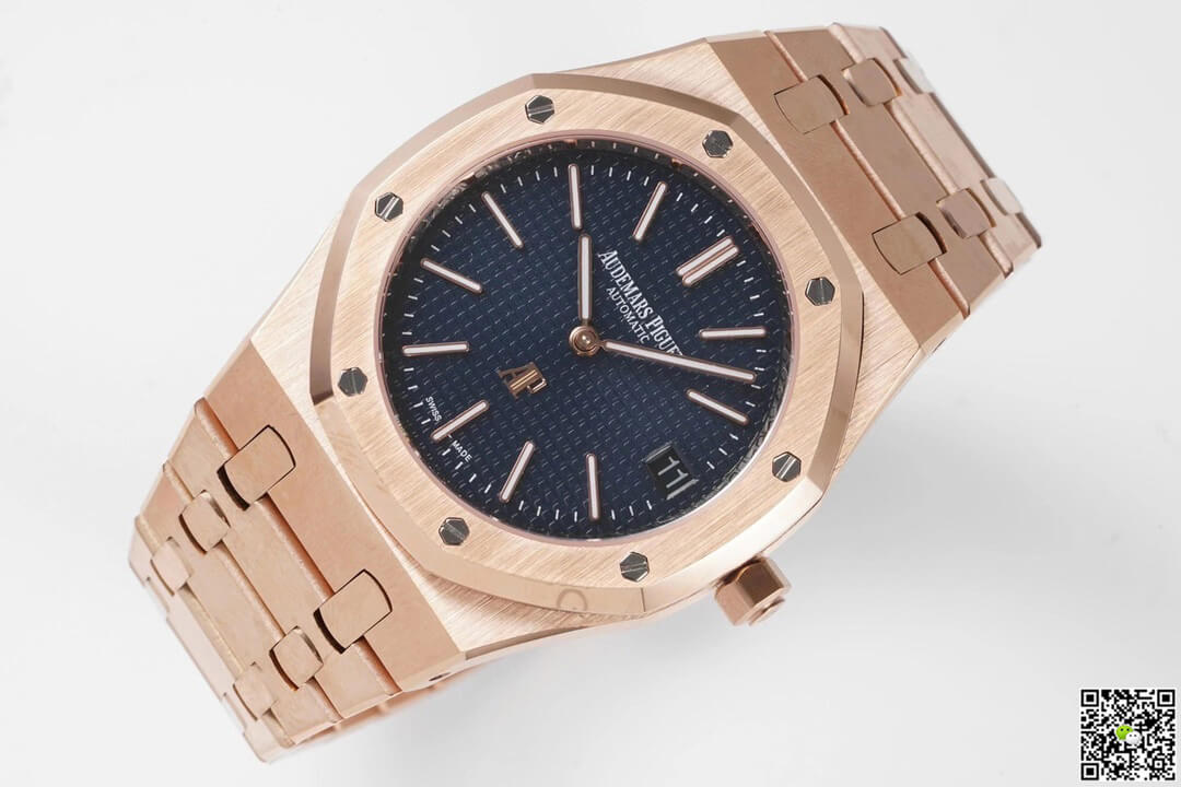 Audemars Piguet Royal Oak 15202OR.OO.1240OR.01 KZ Factory Rose Gold Blue Dial