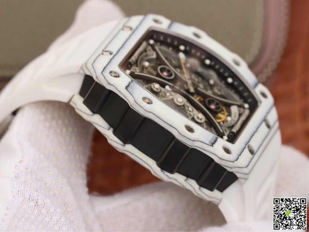 Richard Mille RM53-01 KV Factory White TPT Carbon Fiber Skeleton Dial
