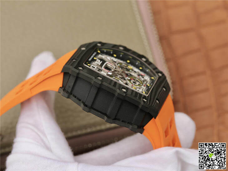 Richard Mille RM11-03 KV Factory Carbon Fiber Orange Strap
