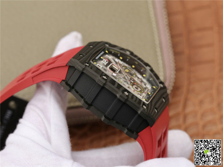 Richard Mille RM11-03 KV Factory Carbon Fiber Red Strap
