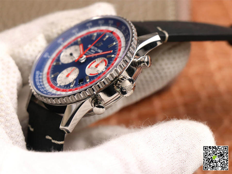 Breitling Navitimer 1 B01 Chronograph 43 Pan Am Edition AB01212B1C1A1 V9 Factory Blue Dial