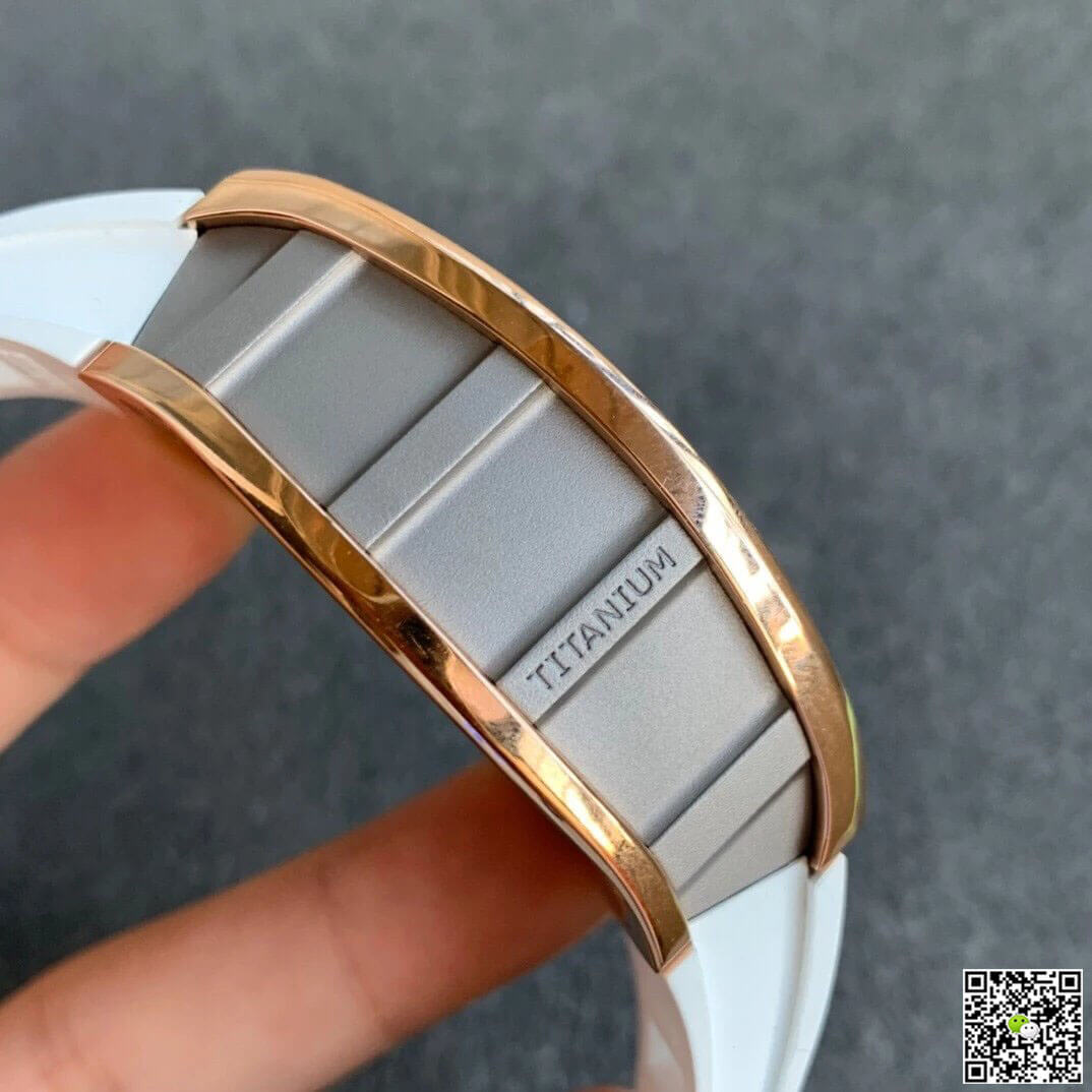 Richard Mille RM11 KV Factory Rose Gold White Strap