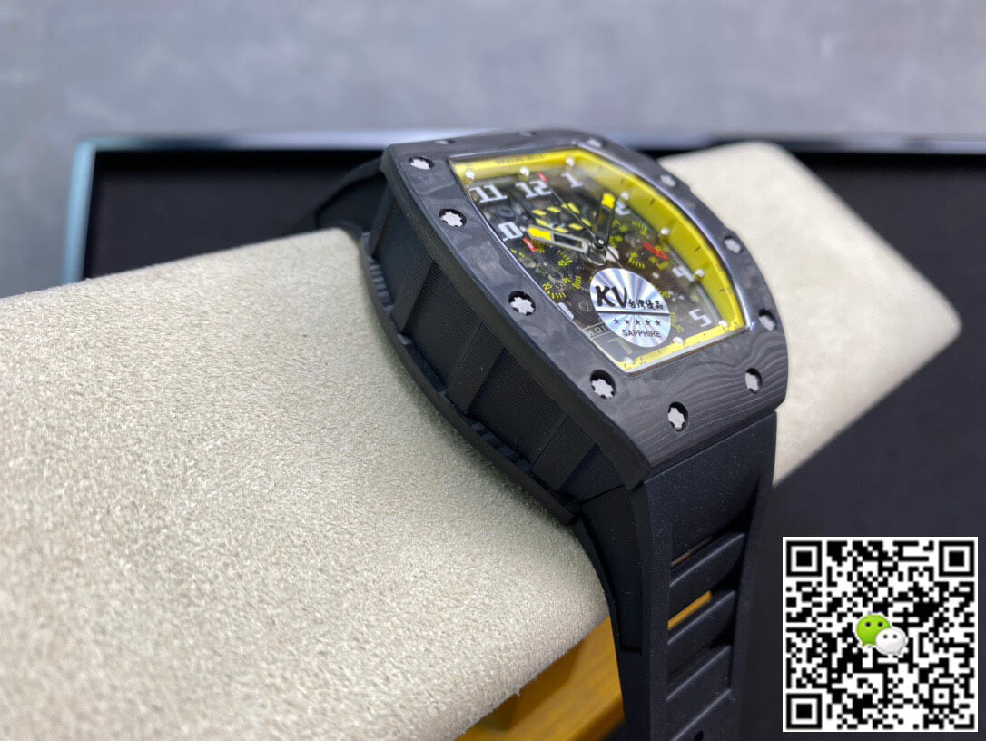 Richard Mille RM-011 KV Factory Forged Carbon Black Strap