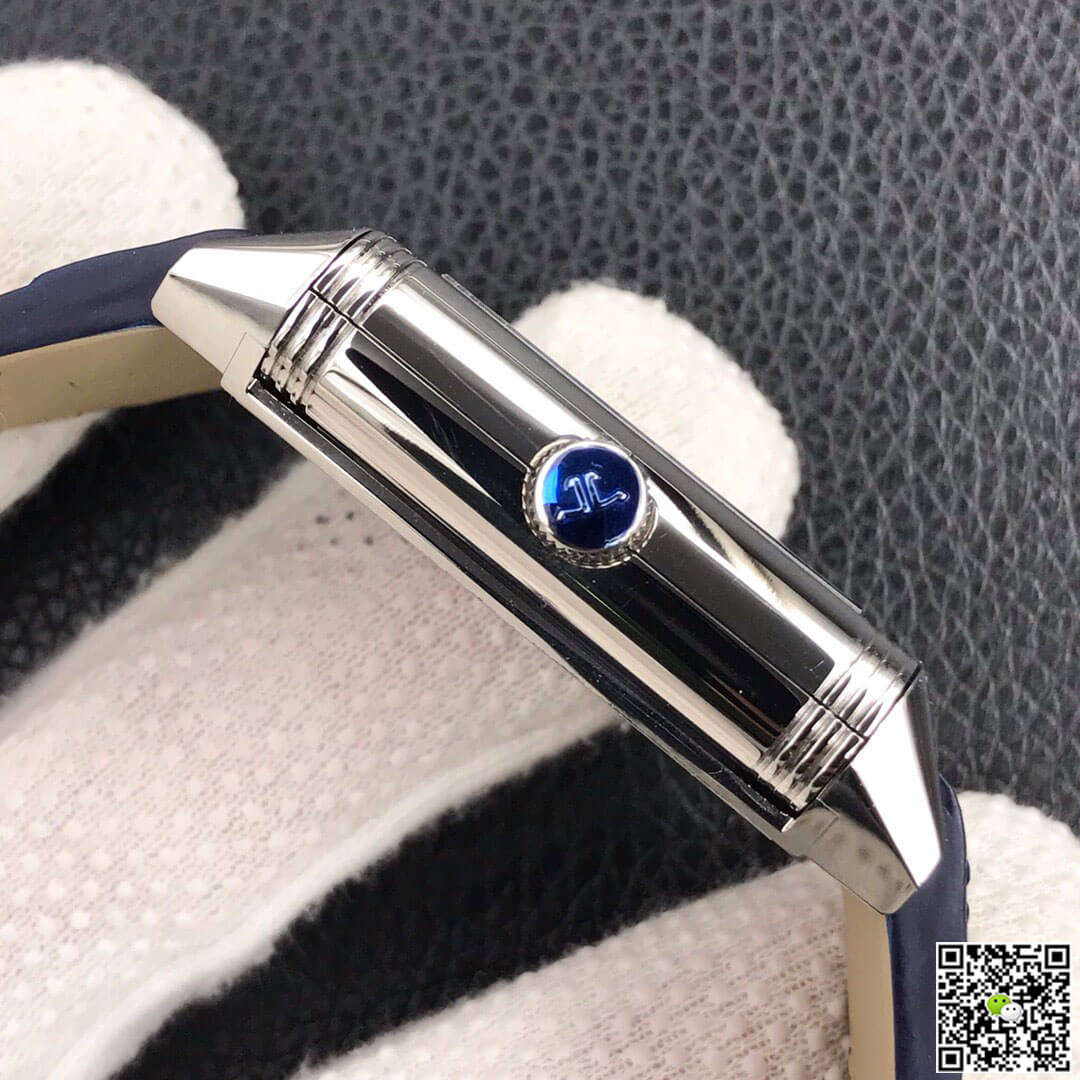 Jaeger LeCoultre Reverso Tribute Double-sided Double Time Zone Flip MG Factory Blue Dial