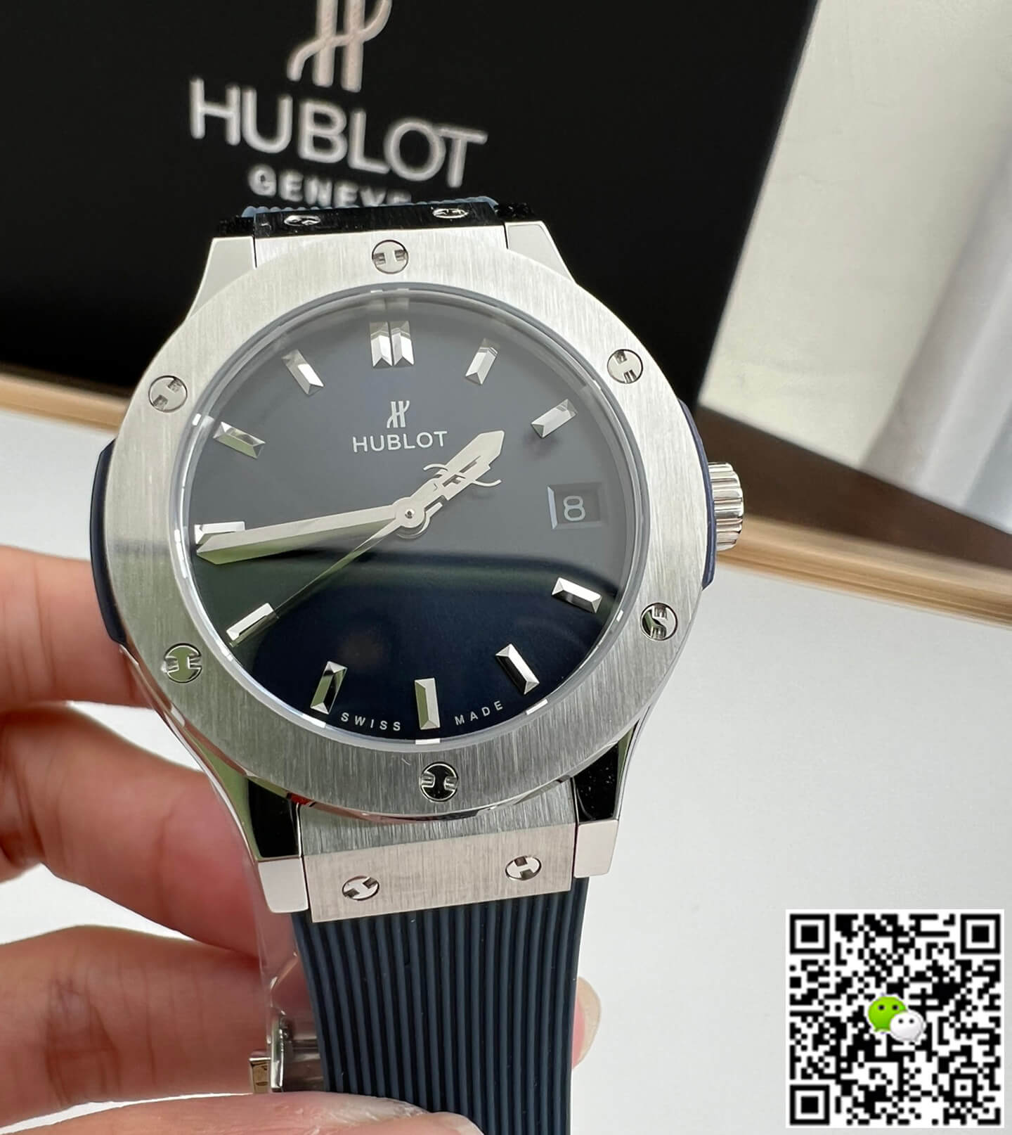 Hublot Classic Fusion 581.NX.7170.RX 33MM Quartz HB Factory Blue Dial