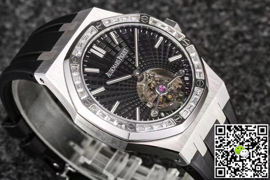 Audemars Piguet Royal Oak Tourbillon R8 Factory V3 Black Rubber Strap