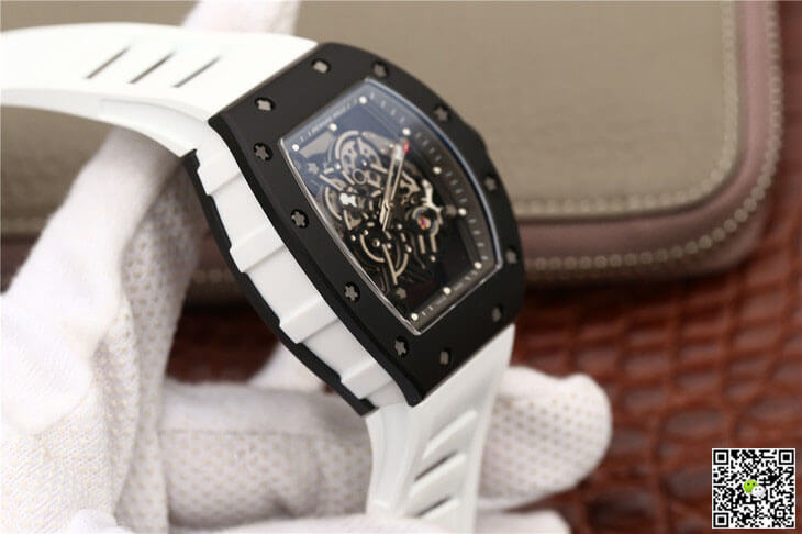 Richard Mille RM055 KV Factory Ceramics White Strap
